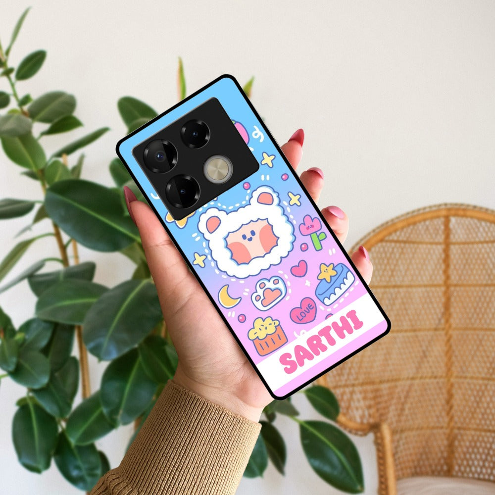 Sheep Glossy Metal Case Cover For Infinix