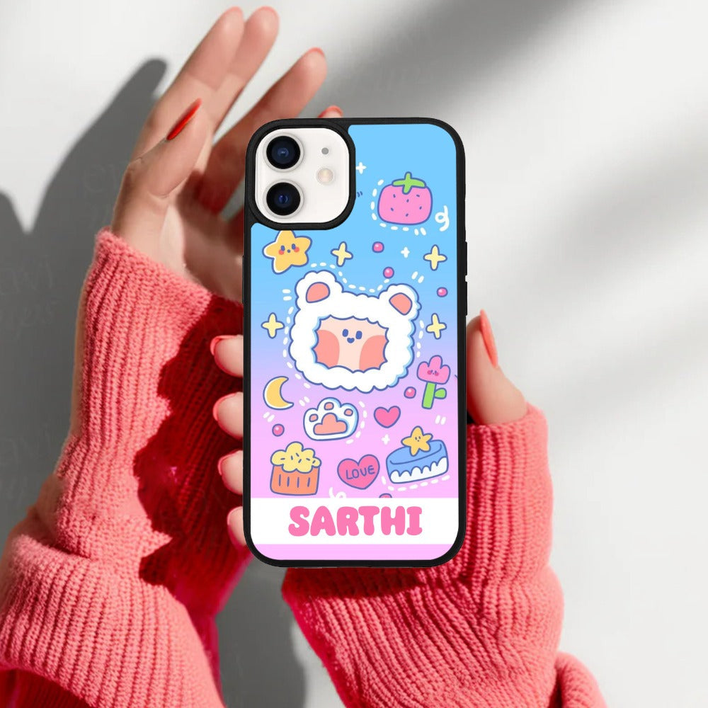 Sheep Glossy Metal Case Cover For iPhone