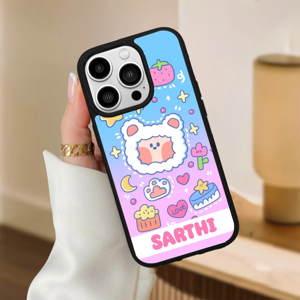 Sheep Glossy Metal Case Cover For iPhone