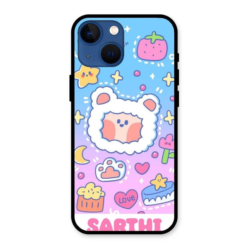 Sheep Glossy Metal Case Cover For iPhone 13 mini