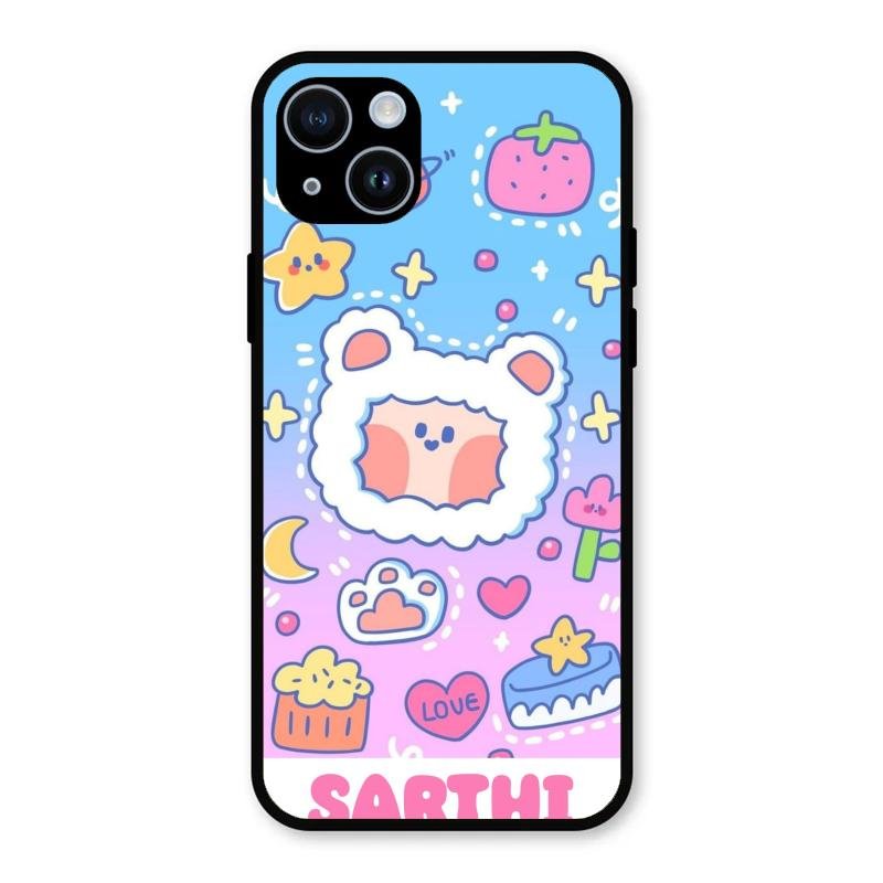 Sheep Glossy Metal Case Cover For iPhone 14