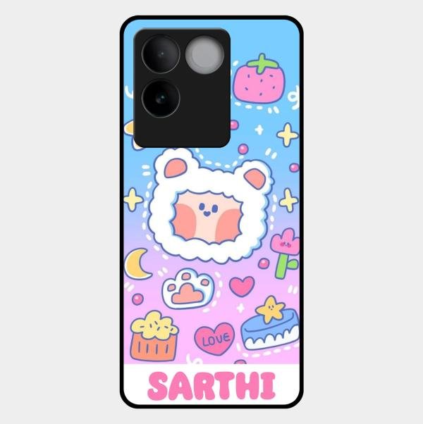 Sheep Glossy Metal Case Cover For Iqoo Z7 Pro 5G