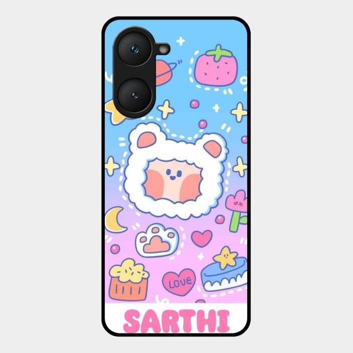 Sheep Glossy Metal Case Cover For Iqoo Z9 Lite 5G