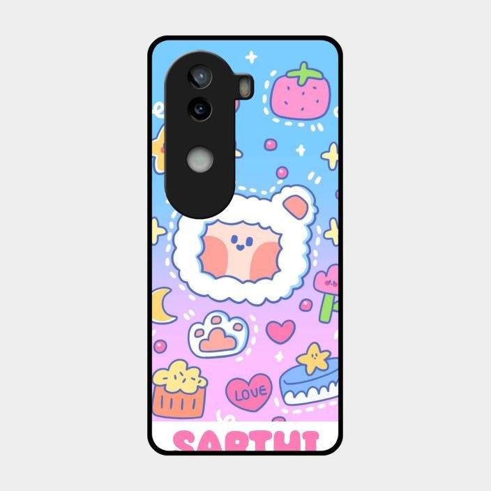Sheep Glossy Metal Case Cover For Iqoo Z9S 5G
