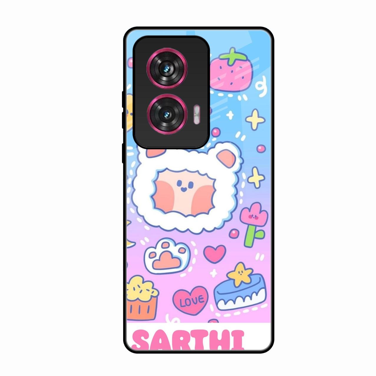 Sheep Glossy Metal Case Cover For Motorola Edge 50 Fusion 5G