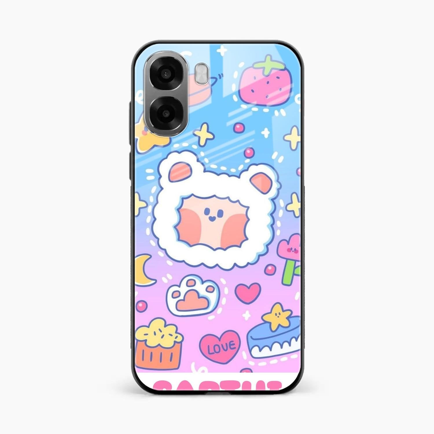 Sheep Glossy Metal Case Cover For Oppo A6X 5G