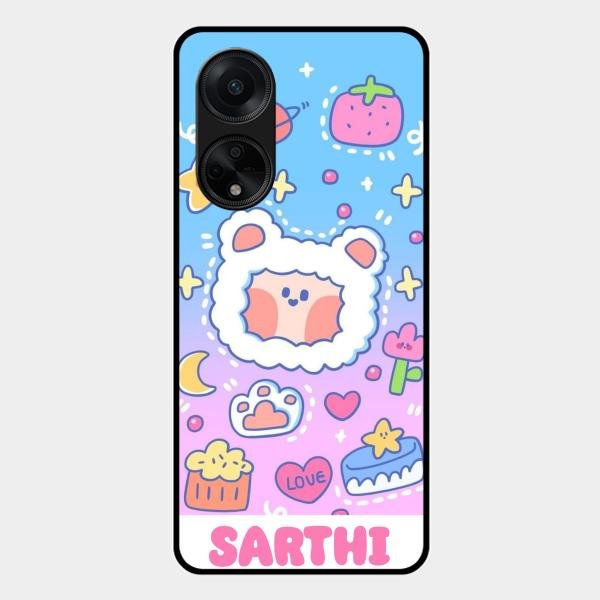 Sheep Glossy Metal Case Cover For Oppo F23 5G