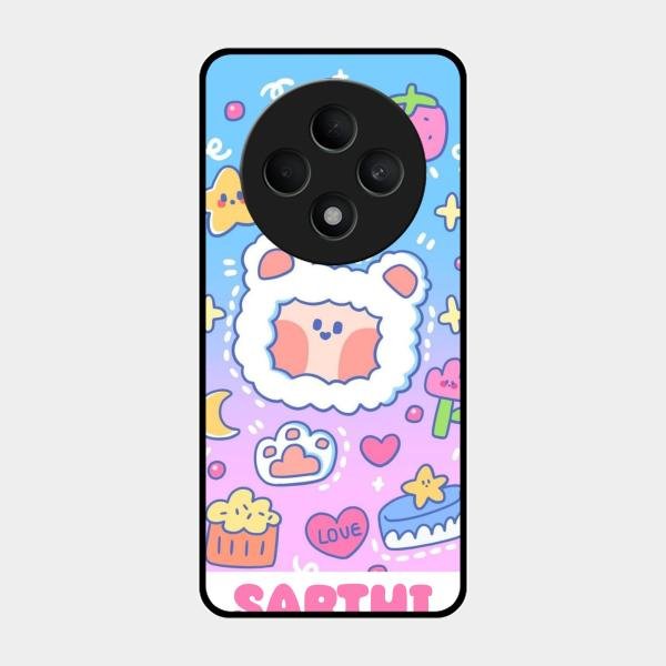 Sheep Glossy Metal Case Cover For Oppo F27 5G