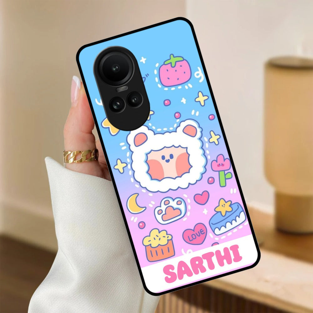 Sheep Glossy Metal Case Cover For Oppo
