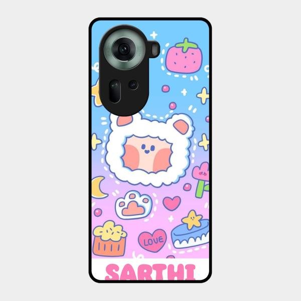 Sheep Glossy Metal Case Cover For Oppo Reno 11 5G