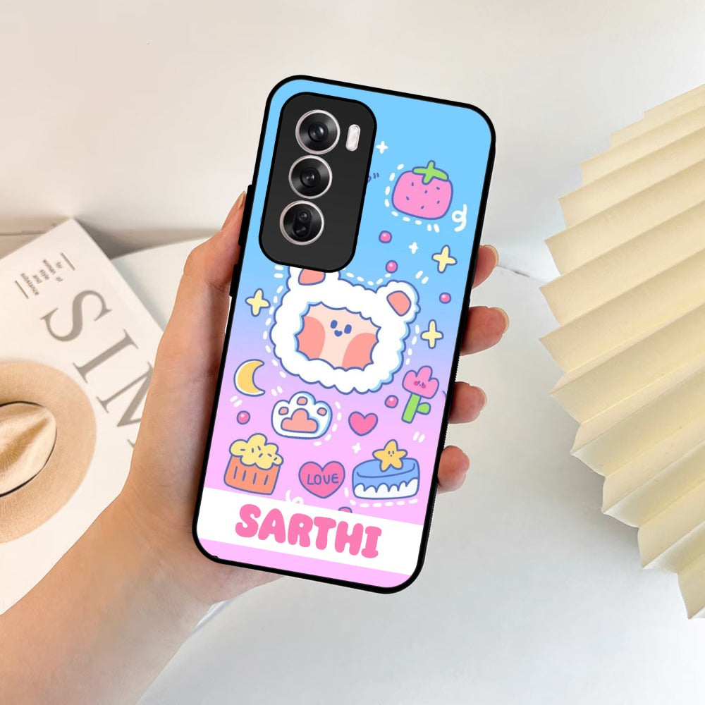 Sheep Glossy Metal Case Cover For Oppo