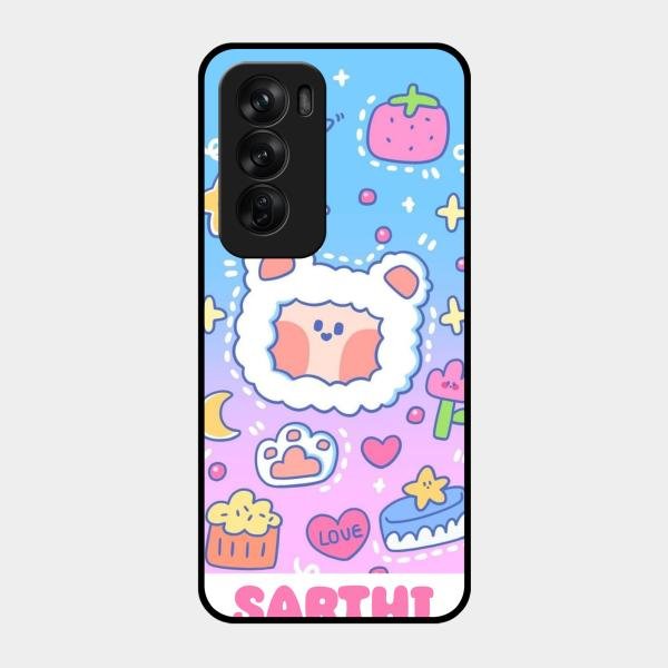 Sheep Glossy Metal Case Cover For Oppo Reno 12 Pro 5G
