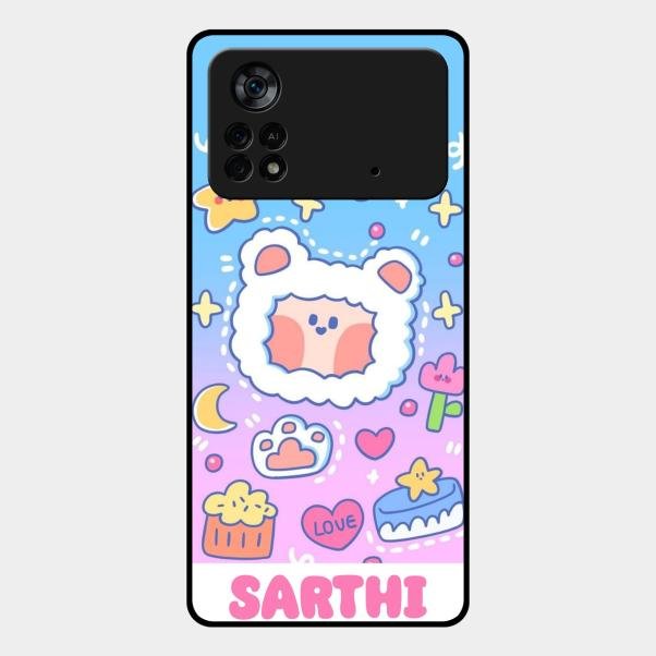 Sheep Glossy Metal Case Cover For Poco X4 Pro 5G