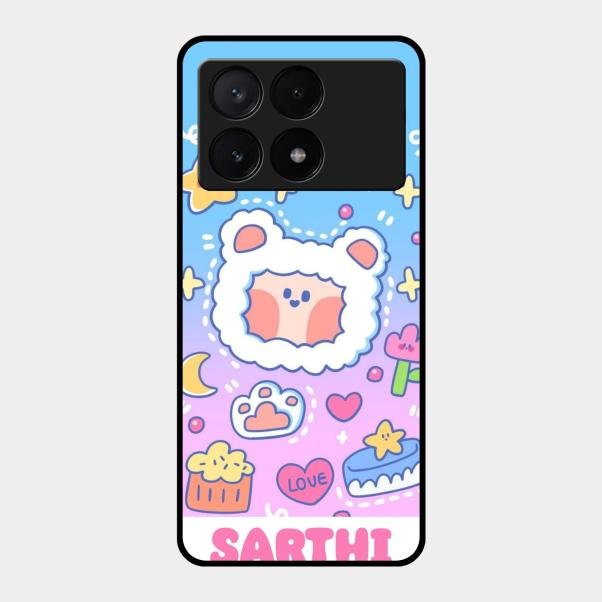 Sheep Glossy Metal Case Cover For Poco X6 Pro 5G