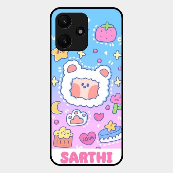 Sheep Glossy Metal Case Cover For Redmi 12 5G