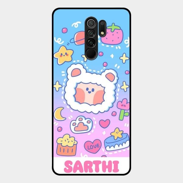 Sheep Glossy Metal Case Cover For Redmi 9 Prime