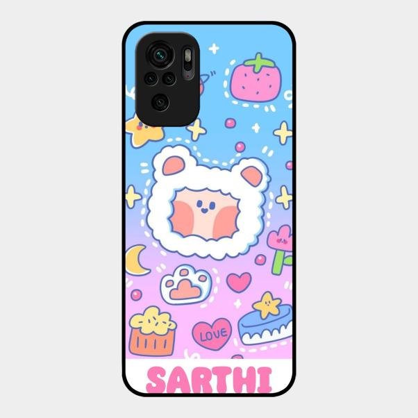 Sheep Glossy Metal Case Cover For Redmi Note 10