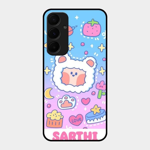 Sheep Glossy Metal Case Cover For Samsung Galaxy A35 5G