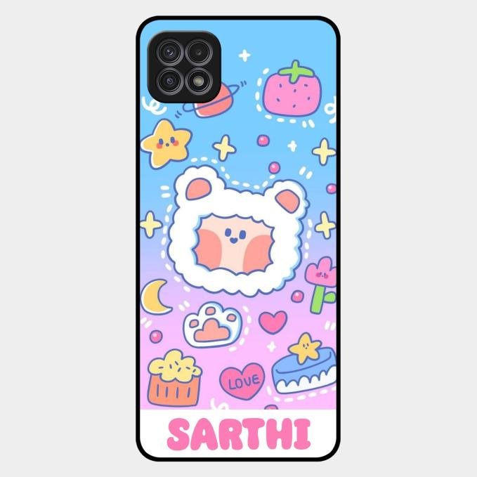 Sheep Glossy Metal Case Cover For Samsung Galaxy F42 5G