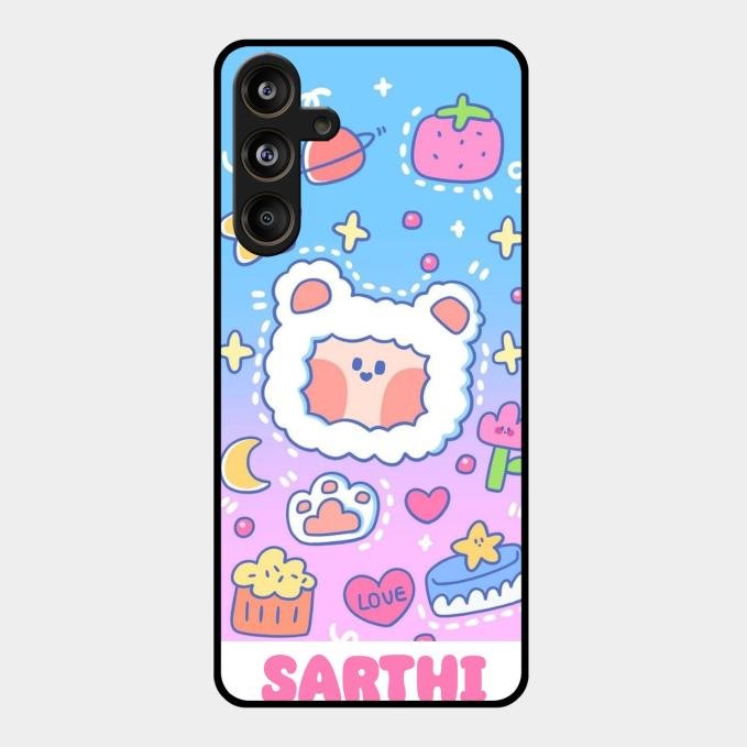 Sheep Glossy Metal Case Cover For Samsung Galaxy M55 5G