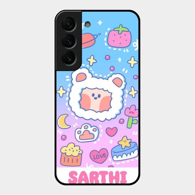 Sheep Glossy Metal Case Cover For Samsung Galaxy S22 Plus 5G