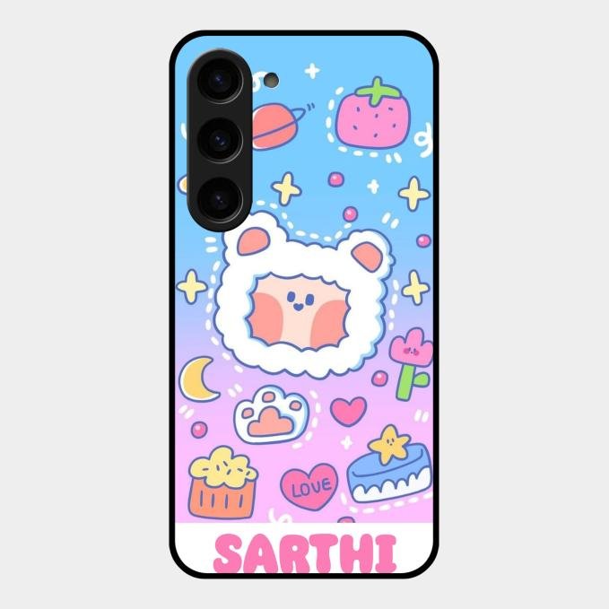 Sheep Glossy Metal Case Cover For Samsung Galaxy S23 5G