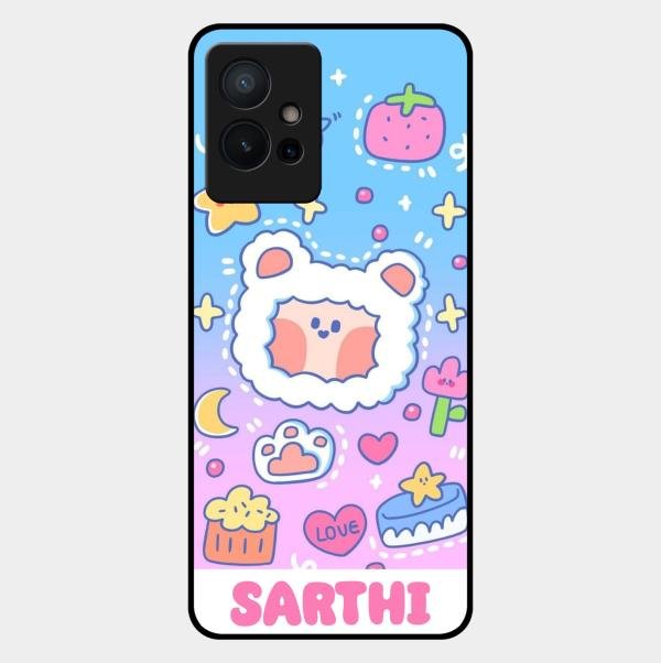 Sheep Glossy Metal Case Cover For Vivo T1 5G