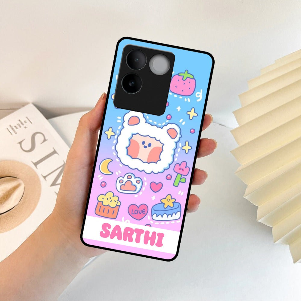 Sheep Glossy Metal Case Cover For Vivo