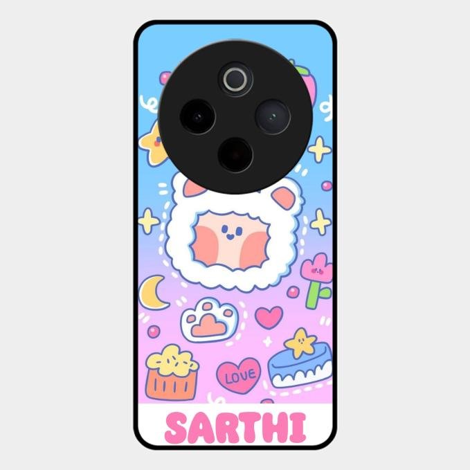 Sheep Glossy Metal Case Cover For Vivo T4 5G