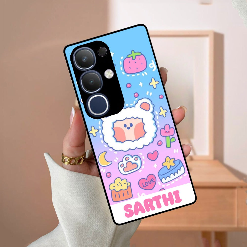 Sheep Glossy Metal Case Cover For Vivo