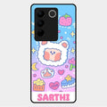 Sheep Glossy Metal Case Cover For Vivo V27 Pro 5G