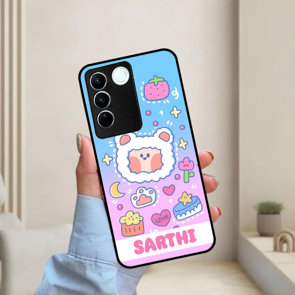 Sheep Glossy Metal Case Cover For Vivo