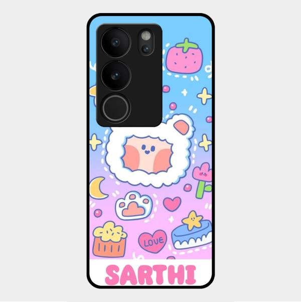 Sheep Glossy Metal Case Cover For Vivo V29 Pro 5G