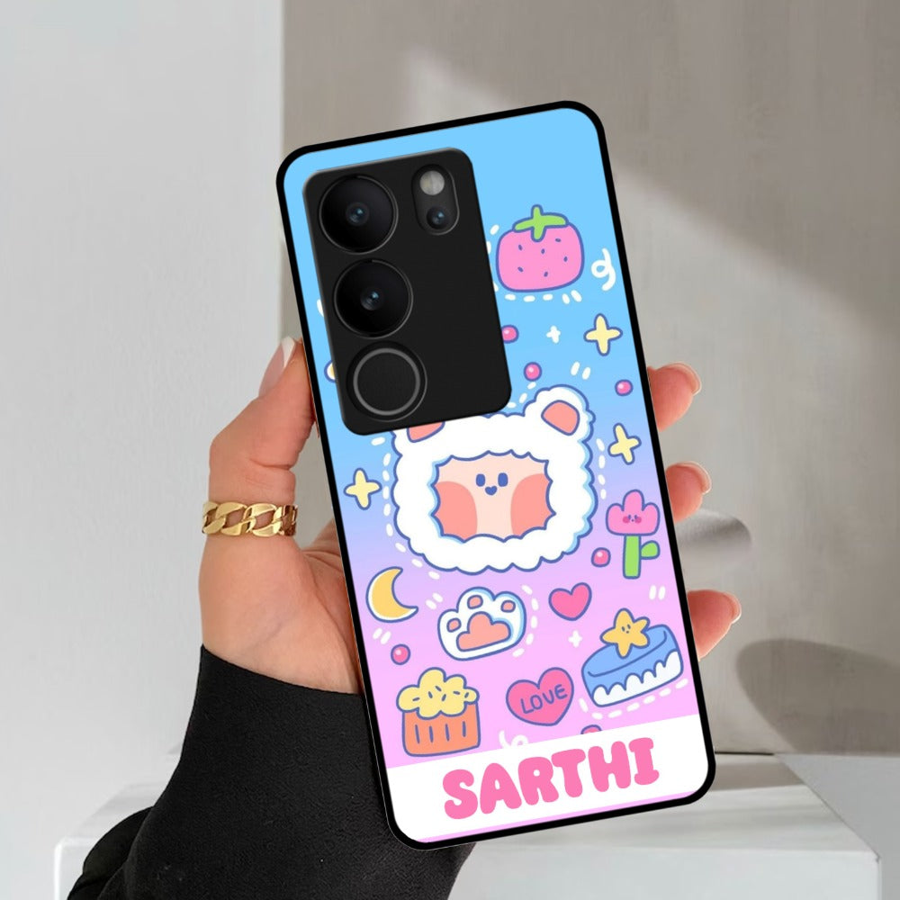 Sheep Glossy Metal Case Cover For Vivo