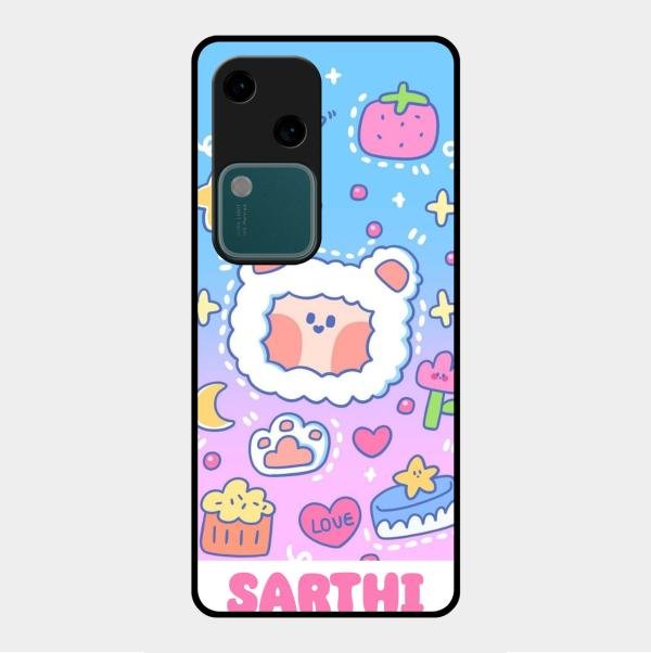 Sheep Glossy Metal Case Cover For Vivo V30 5G
