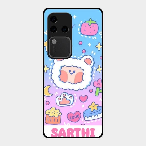 Sheep Glossy Metal Case Cover For Vivo V30 Pro 5G