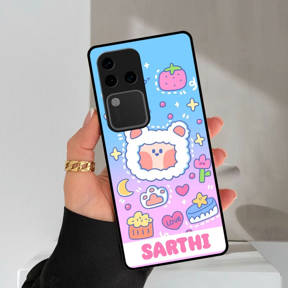 Sheep Glossy Metal Case Cover For Vivo