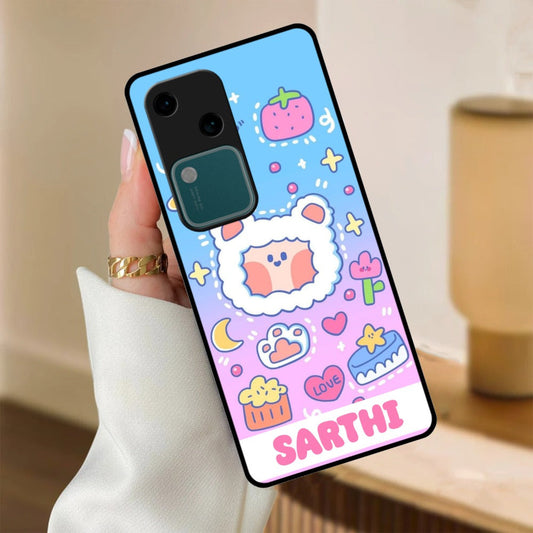 Sheep Glossy Metal Case Cover For Vivo