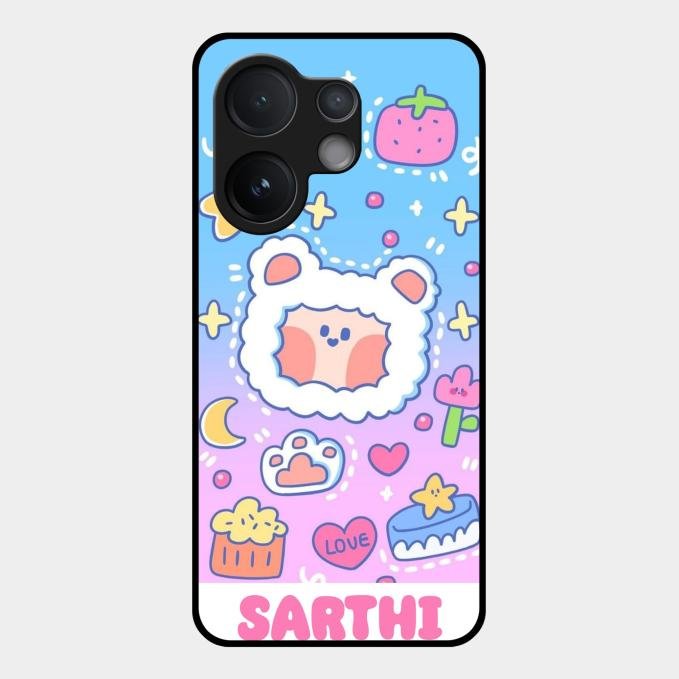 Sheep Glossy Metal Case Cover For Vivo V60 5G