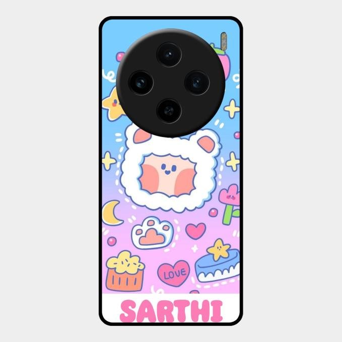 Sheep Glossy Metal Case Cover For Vivo X100 5G