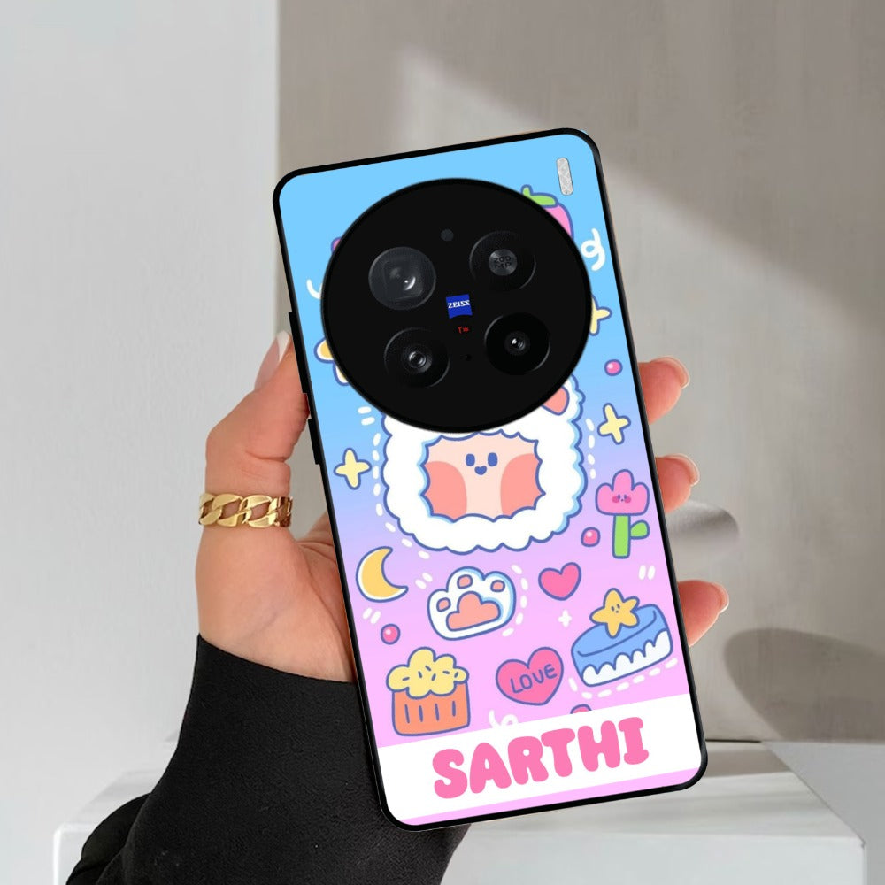 Sheep Glossy Metal Case Cover For Vivo