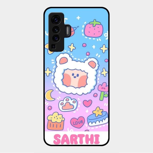 Sheep Glossy Metal Case Cover For Vivo X50 5G