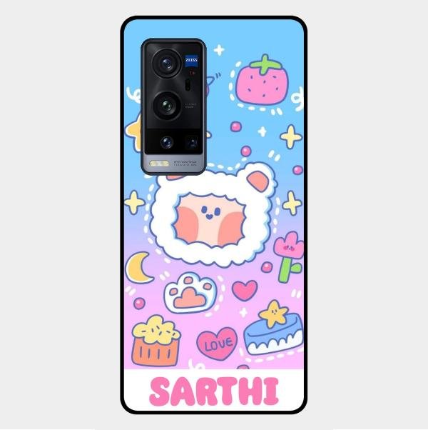 Sheep Glossy Metal Case Cover For Vivo X60 Pro Plus 5G