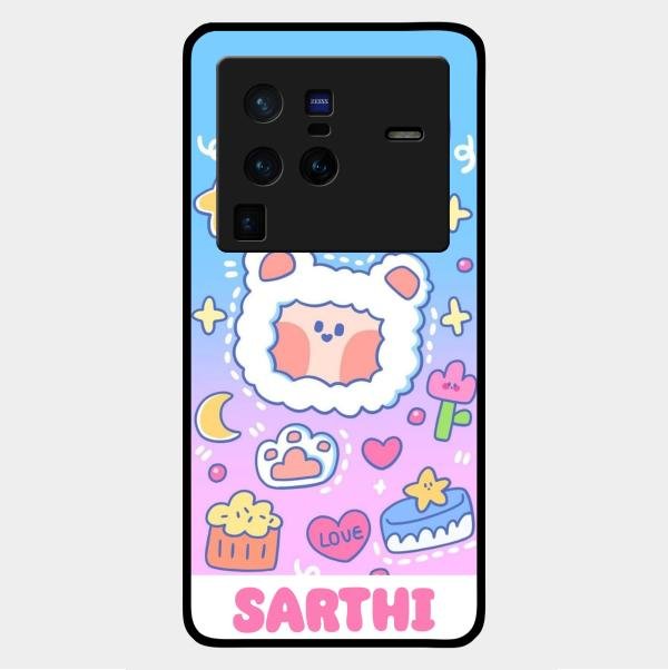 Sheep Glossy Metal Case Cover For Vivo X80 Pro 5G