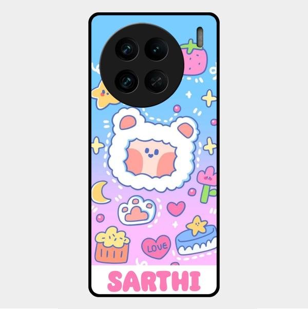 Sheep Glossy Metal Case Cover For Vivo X90 Pro 5G