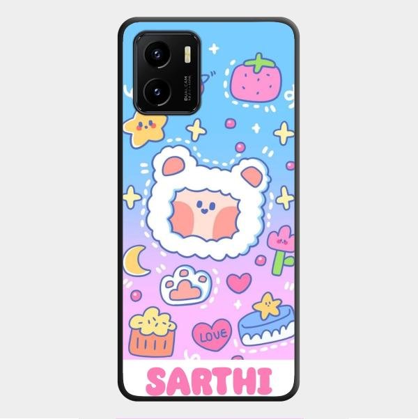 Sheep Glossy Metal Case Cover For Vivo Y01