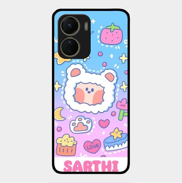 Sheep Glossy Metal Case Cover For Vivo Y16