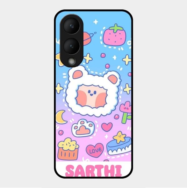 Sheep Glossy Metal Case Cover For Vivo Y17S