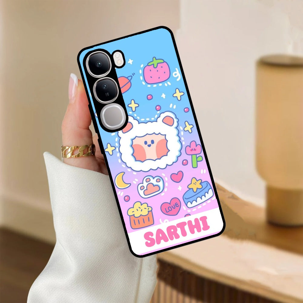 Sheep Glossy Metal Case Cover For Vivo