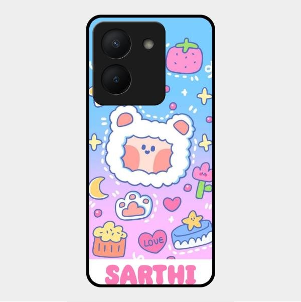 Sheep Glossy Metal Case Cover For Vivo Y36